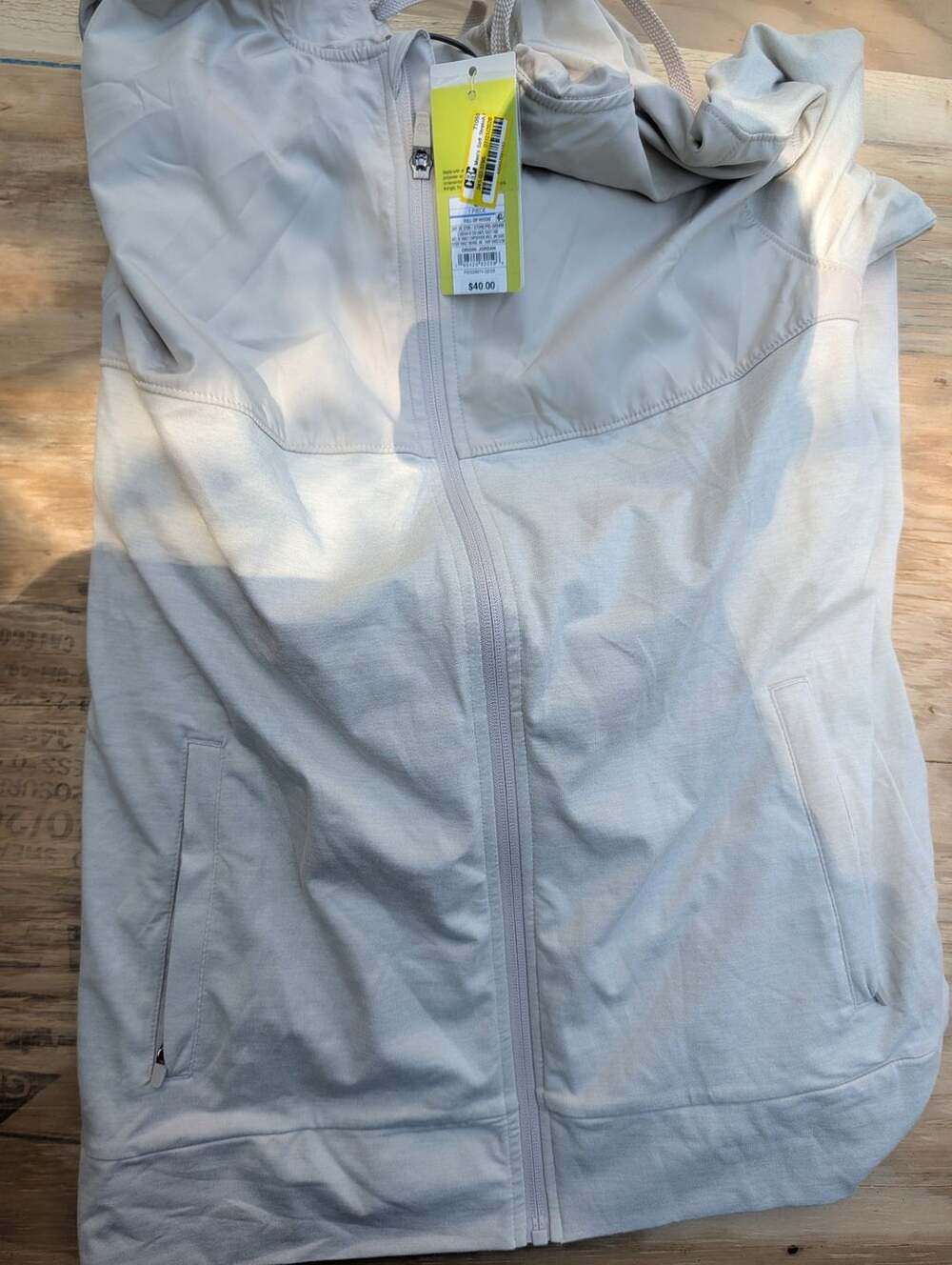 All in Motion Men's Soft Stretch Full-Zip Hoodie Stone